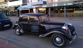 Old car advertising space l'Estartit